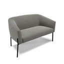 Ver imagem 6 de Sofá Namoradeira e 2 Poltronas Pé de Ferro Preto Stella Suede D03 - D'Rossi Cor Grafite