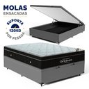 Ver imagem 2 de Cama Box Baú com Colchão de Molas Ensacadas Ortobom Elegante Superpocket Pillow In Casal 138cm