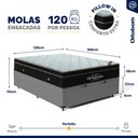 Ver imagem 3 de Cama Box Baú com Colchão de Molas Ensacadas Ortobom Elegante Superpocket Pillow In Casal 138cm