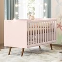 Ver imagem 2 de Berço Mini Cama Q Encanto Retrô Rosa com Colchão Qmovi