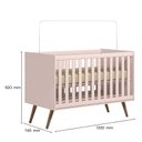 Ver imagem 4 de Berço Mini Cama Q Encanto Retrô Rosa com Colchão Qmovi