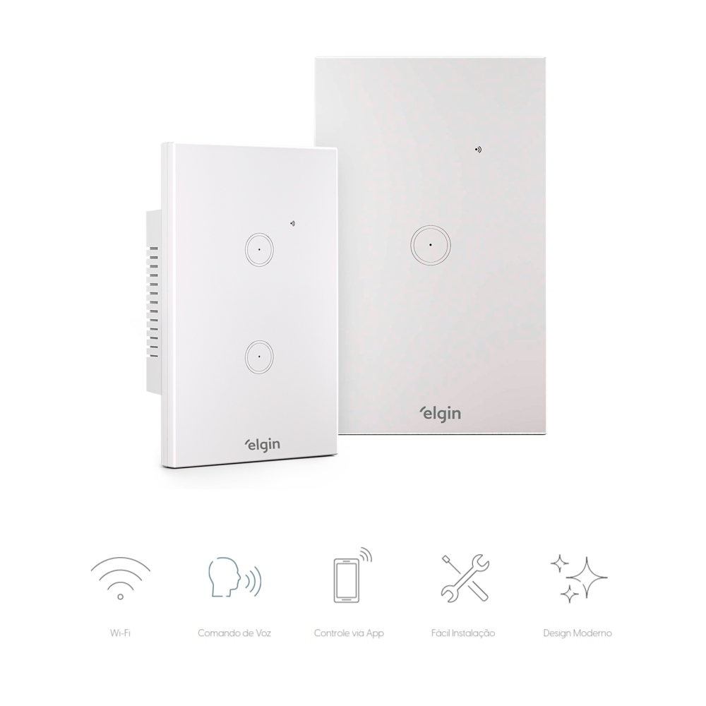 Interruptor Smart Wi-Fi Touch Elgin:2 - 3