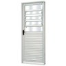 Porta de Aço com Basculante Vidro Liso Minas Sul Mgm 215 x 85 x 12cm - 1