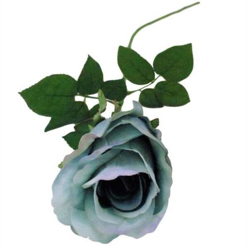 Rosas Artificiais Azul Tiffany 8 Hastes envelhecidas | MadeiraMadeira