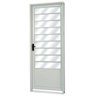Porta de Aço com Vidro Liso Minas Sul Mgm 215 x 85 x 12cm - 1