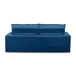 Sofá Retrátil e Reclinável 3 lugares com Molas 1,80m Ana Suede Azul Adonai Estofados - 9