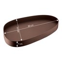 Ver imagem 2 de Bandeja Hara Raphaela Orgânica em Couro Ecológico 80x48x7cm:caramelo