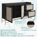 Ver imagem 3 de Aparador Balcao Buffet 139 Cm Pes Metal 28969 Oslo Nero Artesano