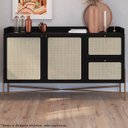 Ver imagem 2 de Aparador Balcao Buffet 139 Cm Pes Metal 28969 Oslo Nero Artesano
