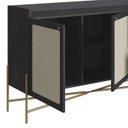 Ver imagem 5 de Aparador Balcao Buffet 139 Cm Pes Metal 28969 Oslo Nero Artesano