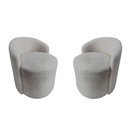 Ver imagem 2 de Kit 2 Poltronas Decorativa Yara Orgânica Bouclé Cinza Claro