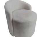 Ver imagem 6 de Kit 2 Poltronas Decorativa Yara Orgânica Bouclé Cinza Claro