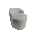 Ver imagem 3 de Kit 2 Poltronas Decorativa Yara Orgânica Bouclé Cinza Claro