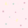 Papel de Parede Lua e Estrelas fundo Rosa - 2
