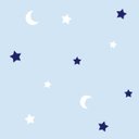 Ver imagem 2 de Papel de Parede Lua e Estrelas fundo Azul
