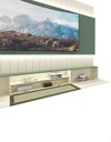 Ver imagem 3 de Conjunto Painel Home Rack Suspenso 260 Reflecta Led Akin Cor:off White e Verde