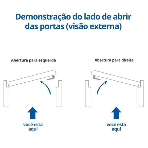 Porta de Aço com Vidro Liso Minas Sul Mgm 215 x 85 x 6cm - 2