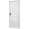 Porta de Aço com Vidro Liso Minas Sul Mgm 215 x 85 x 6cm - 1