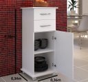 Ver imagem 3 de Armário Organizador Multiuso Cozinha 2 Gavetas 1 Porta