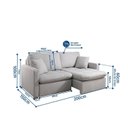 Ver imagem 4 de Sofá Retrátil e Reclinável 200cm com Almofadas Decorativas Liv Yescasa