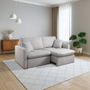 Ver imagem 1 de Sofá Retrátil e Reclinável 200cm com Almofadas Decorativas Liv Yescasa