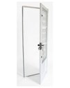 Ver imagem 3 de Porta de Aço Postigo 215x85cm com Grade Elo Minas Sul MGM Abertura Esquerda Branco