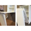 Ver imagem 5 de Armário Multiuso Casal AM3106 c/ Mesa Retrátil e 2 Prateleiras Branco - Tecno Mobili