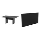 Ver imagem 2 de Kit com Mesa para Reunião 4 Lugares e Painel para TV até 55 Polegadas Preto