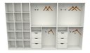 Ver imagem 5 de Kit Closet Armário Colmeia Cabideiro M21 Mdp Roupa Sapateira VETORIAL MÓVEIS Branco