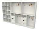 Ver imagem 4 de Kit Closet Armário Colmeia Cabideiro M21 Mdp Roupa Sapateira VETORIAL MÓVEIS Branco