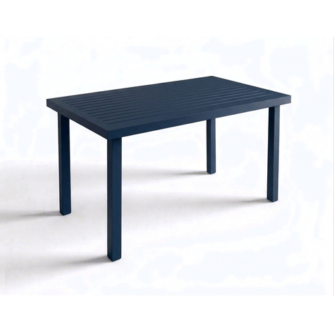 Mesa de Alumínio Ripado Retangular 1,50x0,80 - Área Externa:Azul