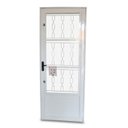 Ver imagem 1 de Porta de Aço Postigo 215x85cm com Grade Elo Minas Sul Mgm Abertura Esquerda