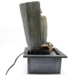 Fonte Água Decorativa Resina Cascata Iluminação Led Bivolt - 8