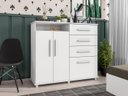 Ver imagem 5 de Cômoda 4 Gavetas Nugel Branco