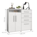 Ver imagem 2 de Cômoda 4 Gavetas Nugel Branco