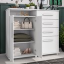 Ver imagem 3 de Cômoda 4 Gavetas Nugel Branco
