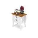 Ver imagem 5 de Bombê / Mesa de Cabeceira Pr 2 Gavetas Cor Branco / Cumaru