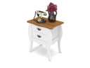 Ver imagem 5 de Bombê / Mesa de Cabeceira Pr 2 Gavetas Cor Branco / Cumaru