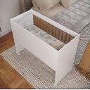 Ver imagem 2 de Mini Berço Moisés com Colchão Lateral Branco / Nature