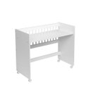 Ver imagem 5 de Mini Berço Moisés com Colchão Lateral Branco / Nature