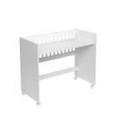 Ver imagem 5 de Mini Berço Moisés com Colchão Lateral Branco / Nature
