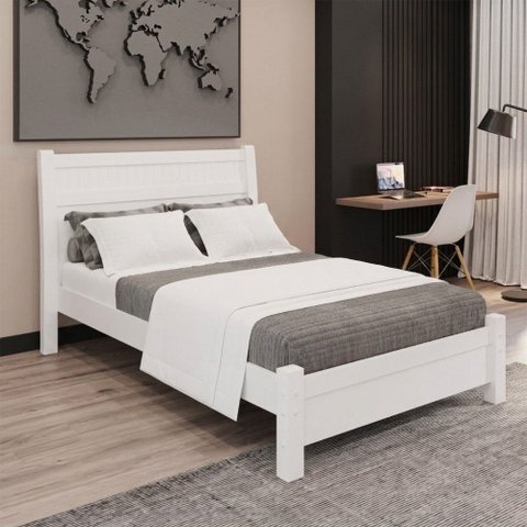 Cama Casal Pérola 100% MDF Mais Móveis