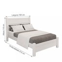 Ver imagem 5 de Cama Casal Pérola 100% MDF Mais Móveis