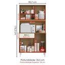 Ver imagem 3 de Kit Cozinha Compacta 4 Portas Malva Roma 91 Cm Atacama Off White Armoveis