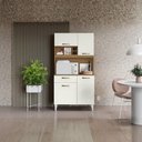 Ver imagem 5 de Kit Cozinha Compacta 4 Portas Malva Roma 91 Cm Atacama Off White Armoveis