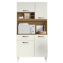 Ver imagem 1 de Kit Cozinha Compacta 4 Portas Malva Roma 91 Cm Atacama Off White Armoveis