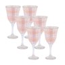 Conjunto 6 Taças Lírio Tartan Peach Rosa Nude - 2