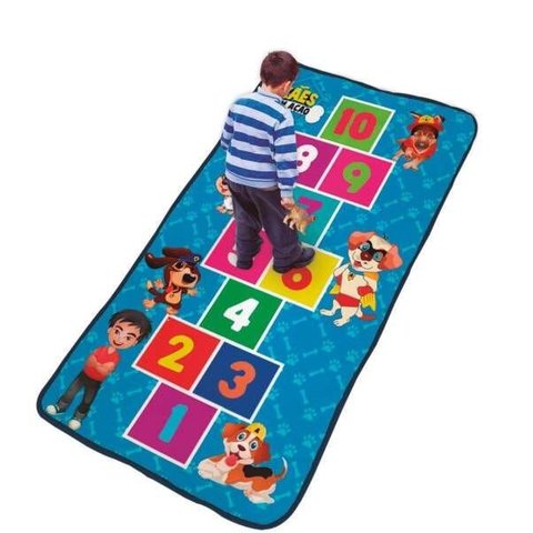 Tapete Infantil Amarelinha Cães em Ação