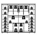 Ver imagem 6 de Guarda Roupa Casal Dalí Ripado 2 Portas Deslizantes Cinamomo - Madetec