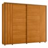 Guarda Roupa Casal Dalí Ripado 2 Portas Deslizantes Cinamomo - Madetec - 1